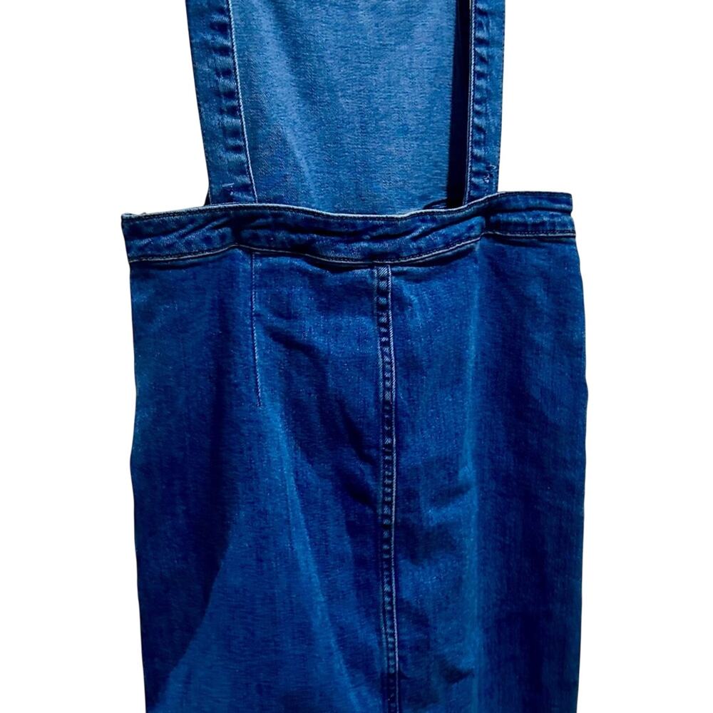 🔥Women's Blue Denim Overall Dress - Picture 7 of 12